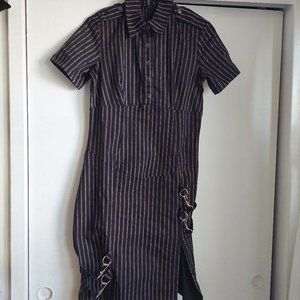 Lip Service Gangsta Pranksta Dress Pinstripe Bodycon